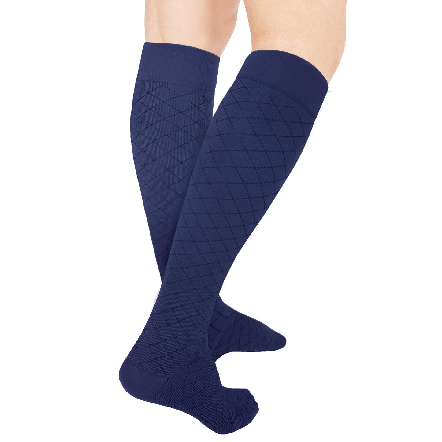 Knee High / Diamond Pattern / Unisex Socks / 1990