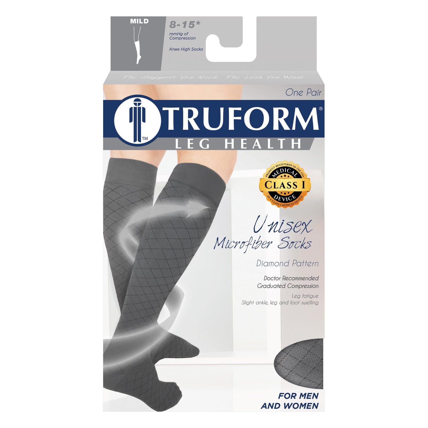 Knee High / Diamond Pattern / Unisex Socks / 1990
