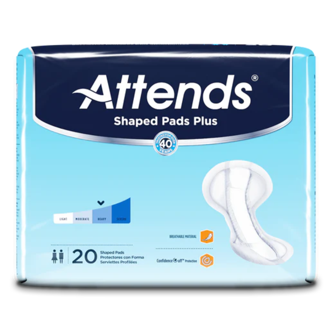 Attends Shaped Day Plus Pads