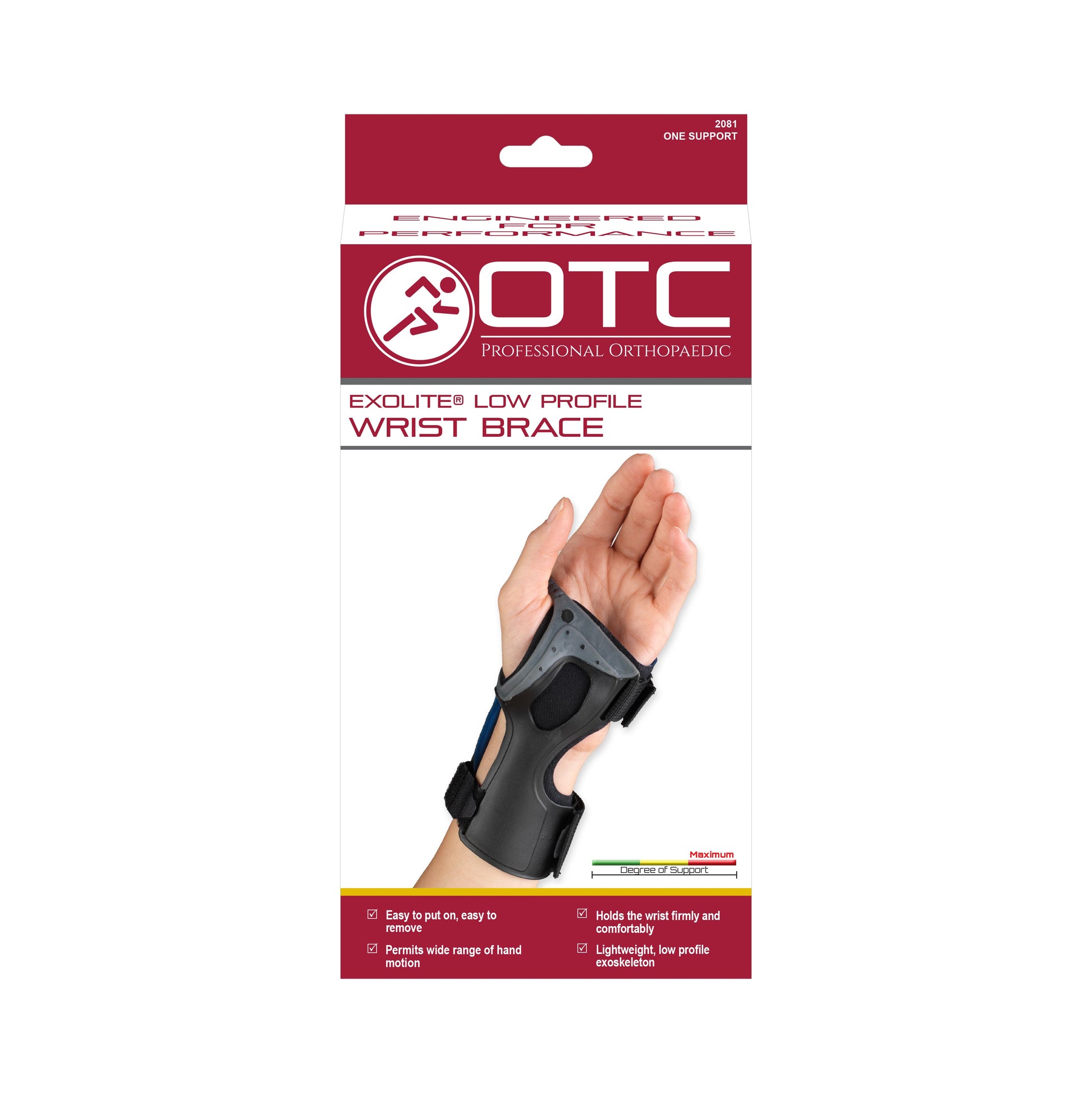 2081 / LOW-PROFILE WRIST BRACE
