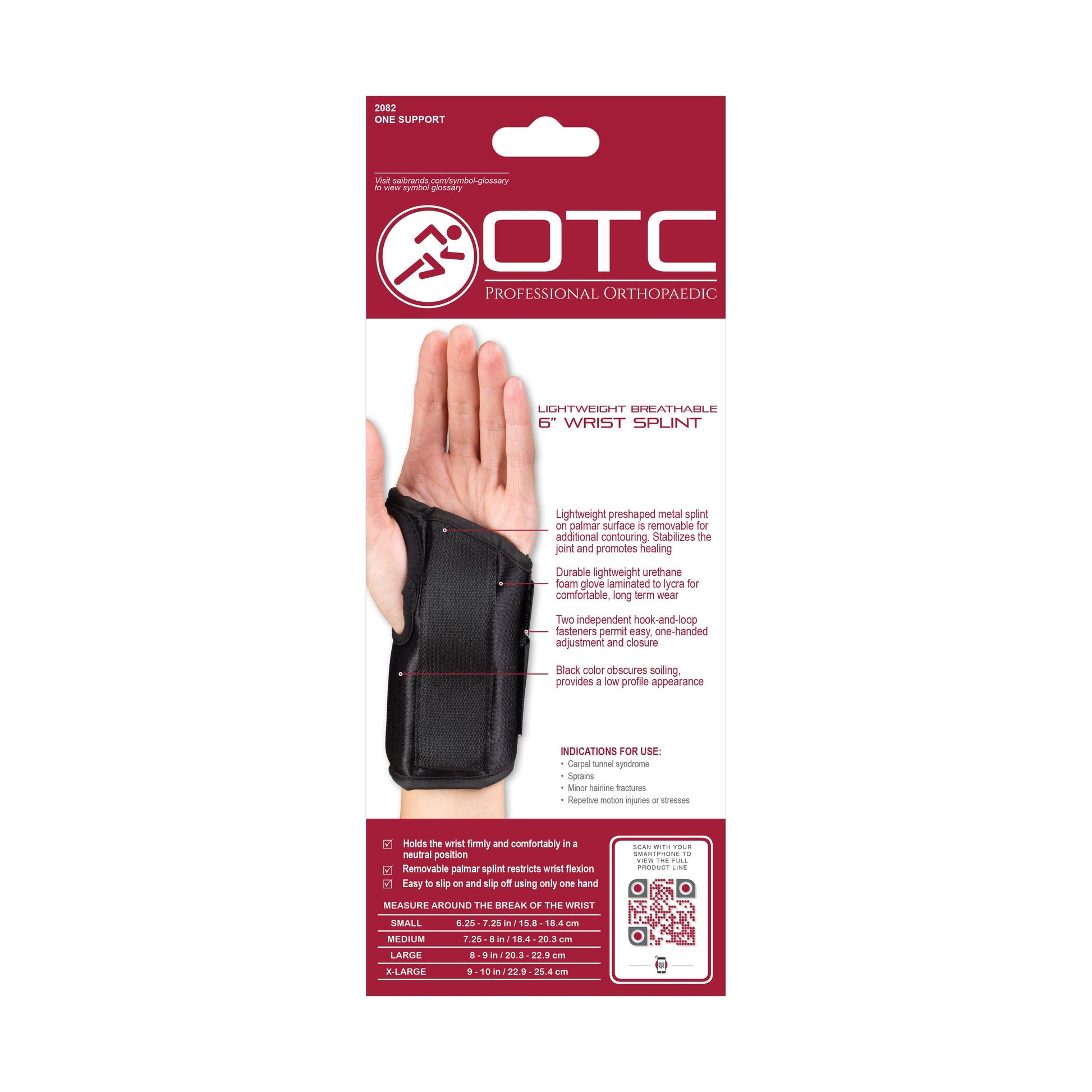 2082 / 6" WRIST SPLINT