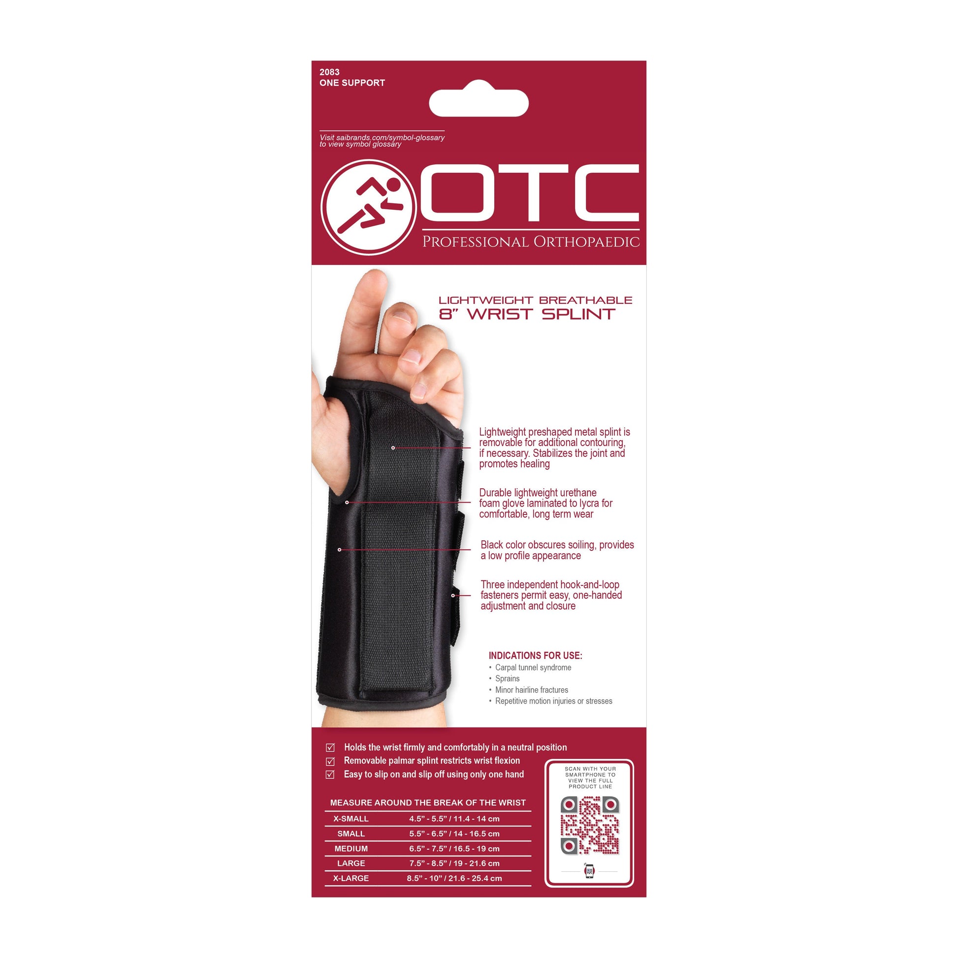 2083 / 8" WRIST SPLINT