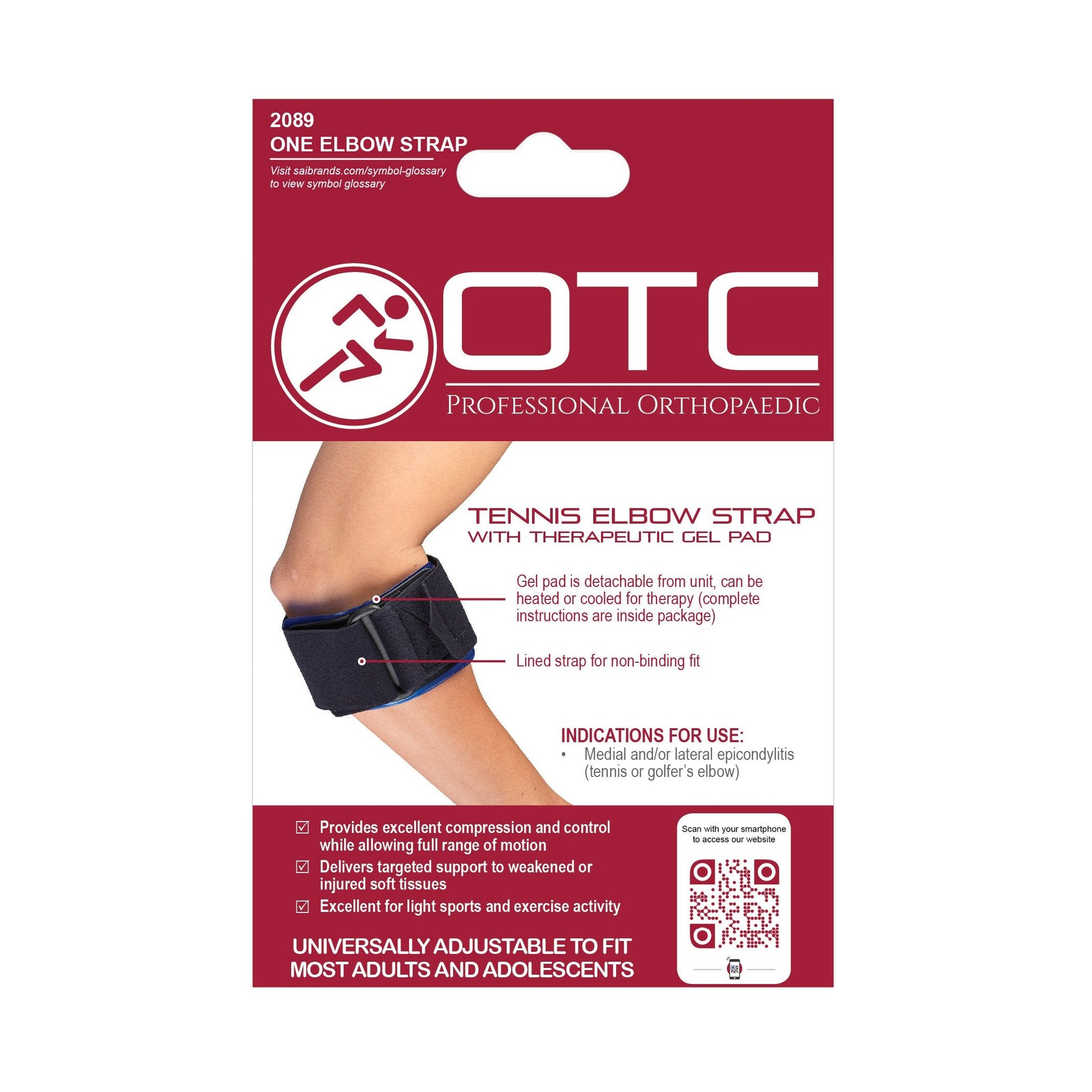 2089 / TENNIS ELBOW STRAP - GEL PAD