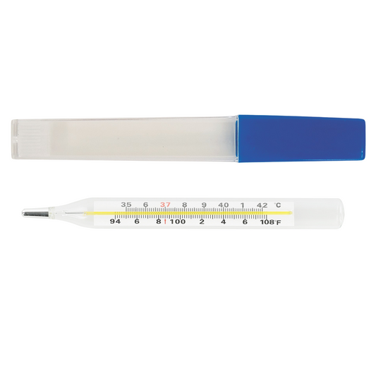 BIOS Mercury-Free Glass Thermometer for Oral and Underarm Use