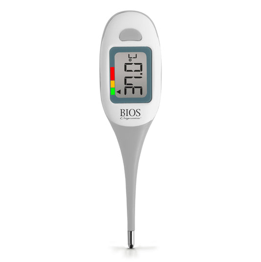 BIOS Jumbo 5-Second Thermometer with Fever Glow and Visual Temperature Reference