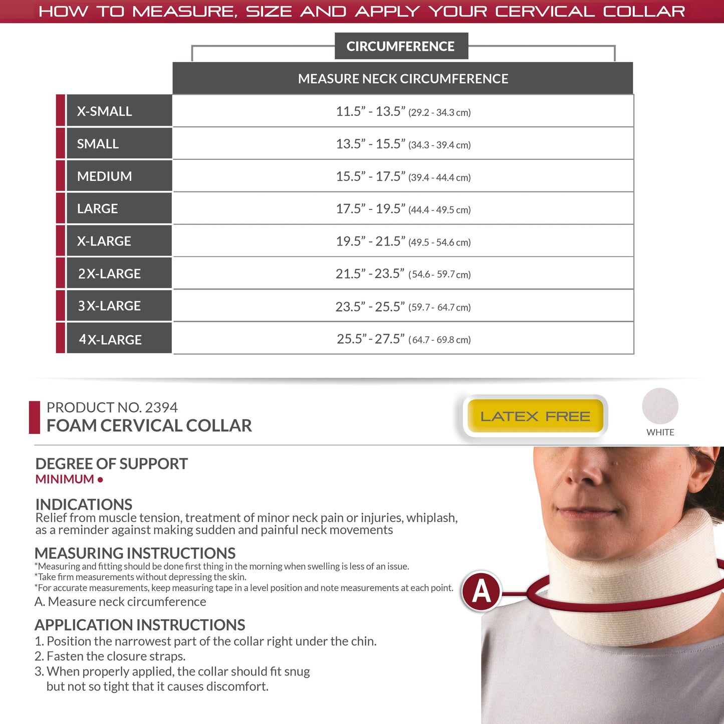2394 / FOAM CERVICAL COLLAR / SOFT