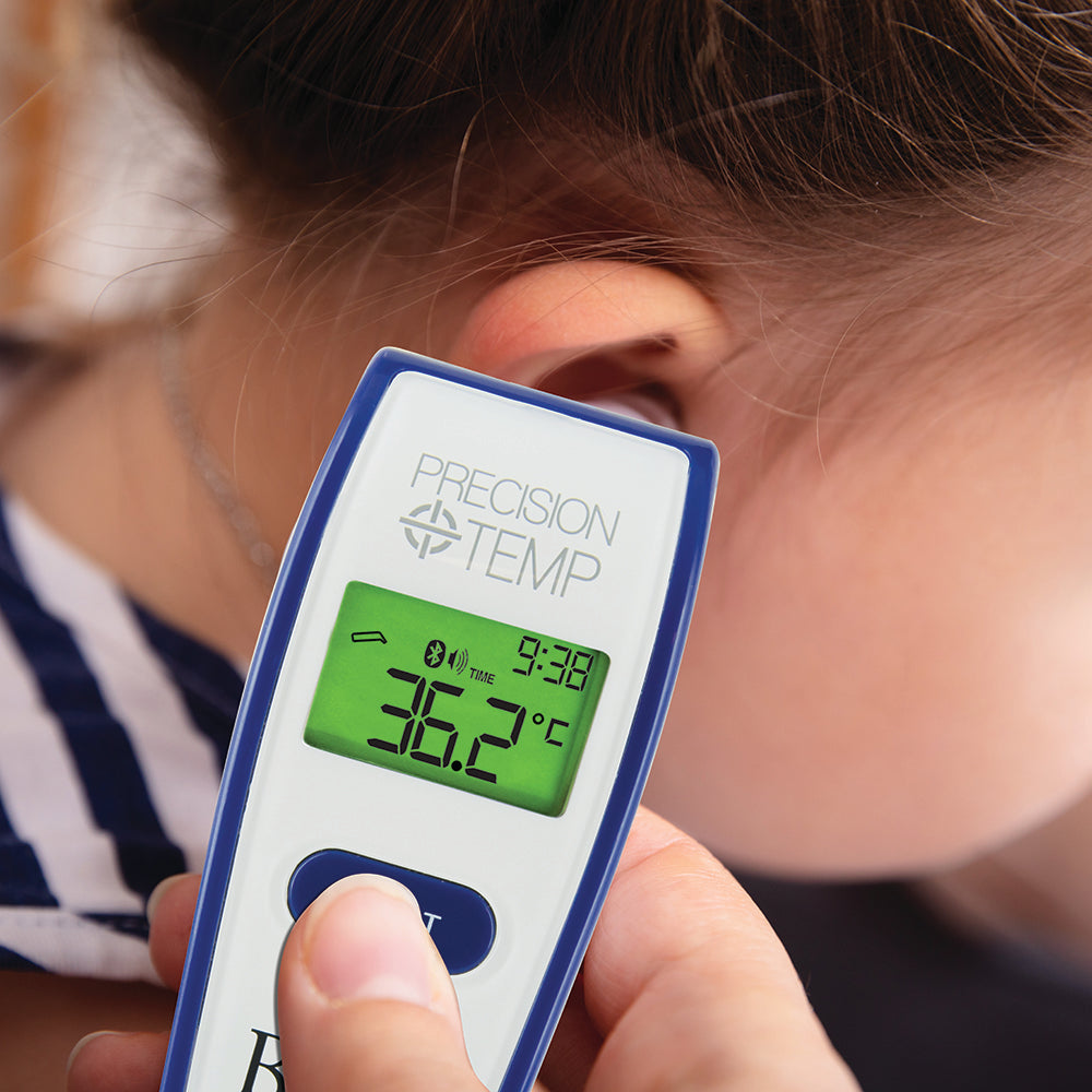 BIOS 1-Second Ear Thermometer with MediLink App and Illuminated Probe