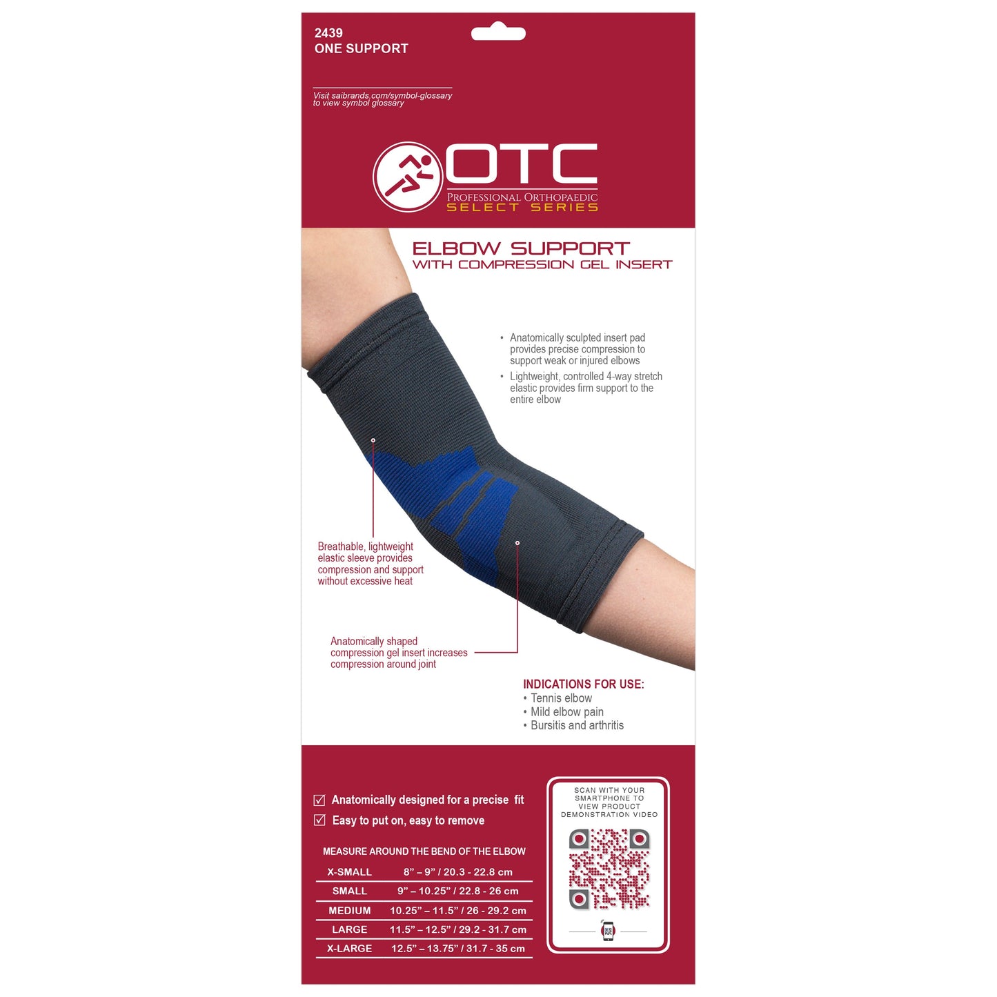 2439 / ELBOW SUPPORT WITH COMPRESSION GEL INSERT