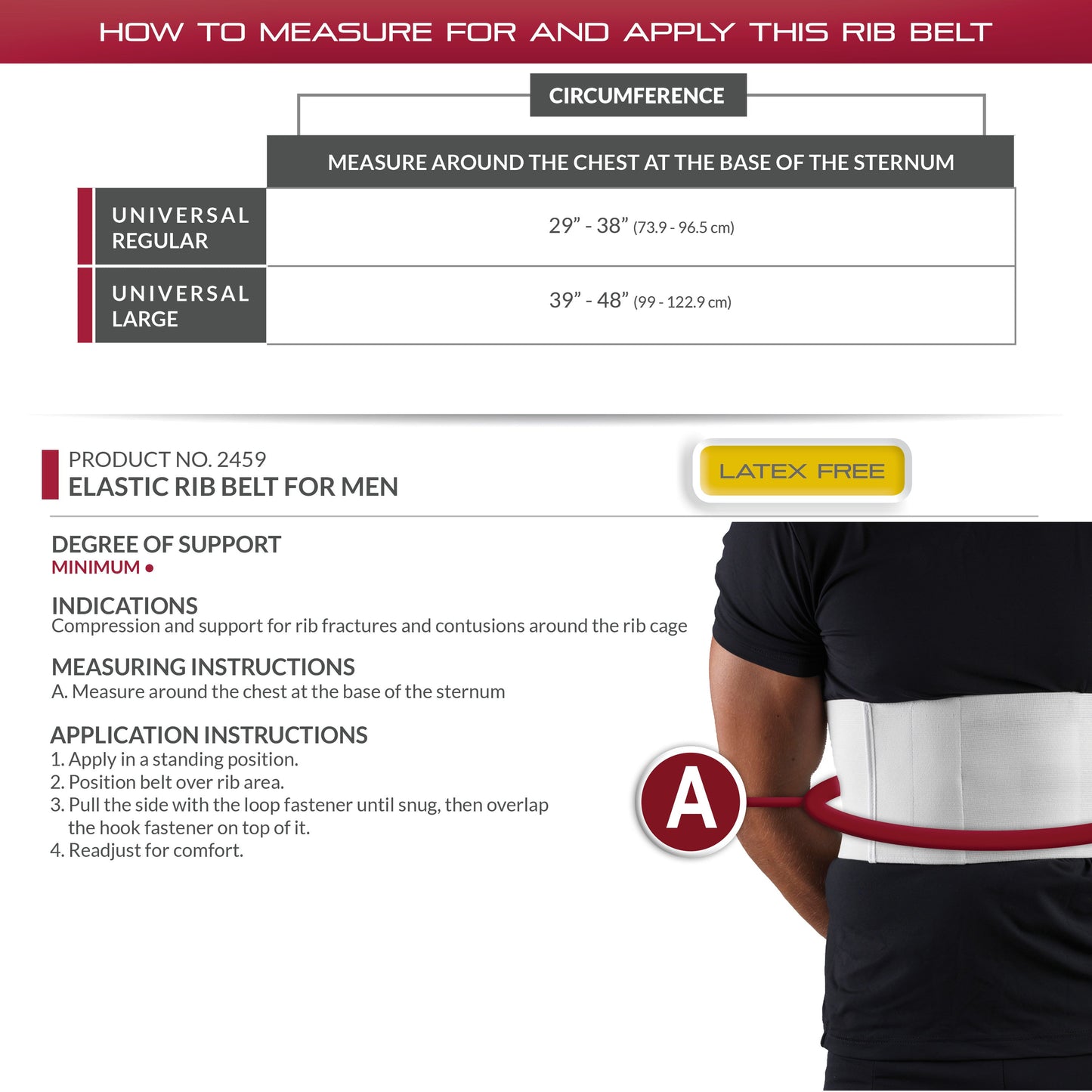 2459 / ELASTIC RIB BELT FOR MEN