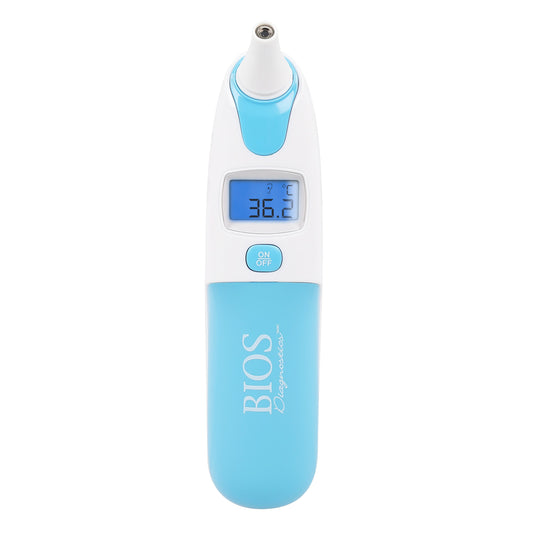 BIOS Infrared Ear Thermometer with Fever Alarm and Blue Backlight