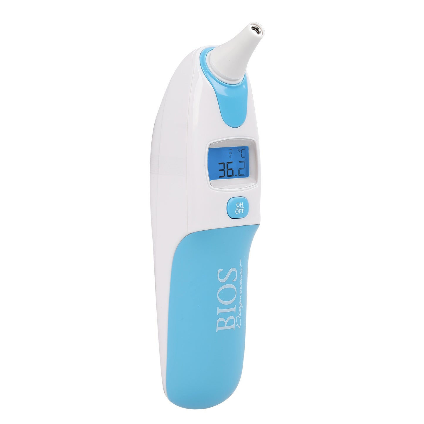 BIOS Infrared Ear Thermometer with Fever Alarm and Blue Backlight