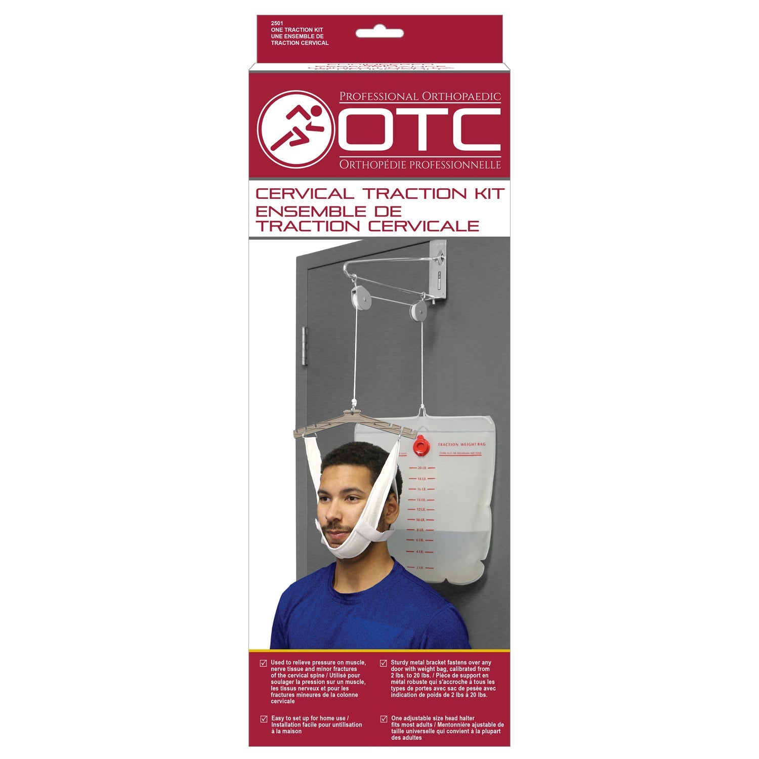 2501 / OVER DOOR HEAD HALTER CERVICAL TRACTION KIT