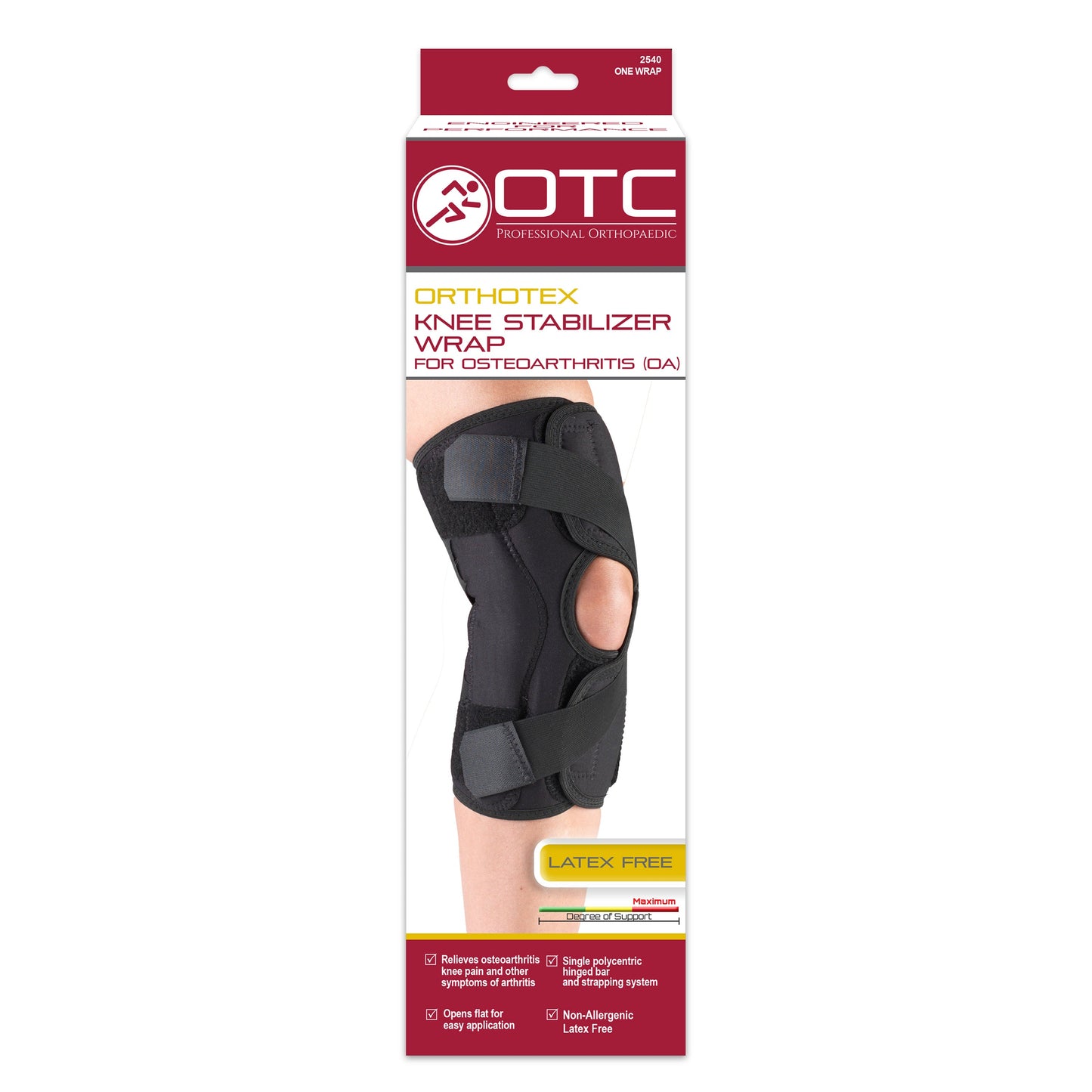 2540 / ORTHOTEX KNEE STABILIZER WRAP FOR OA