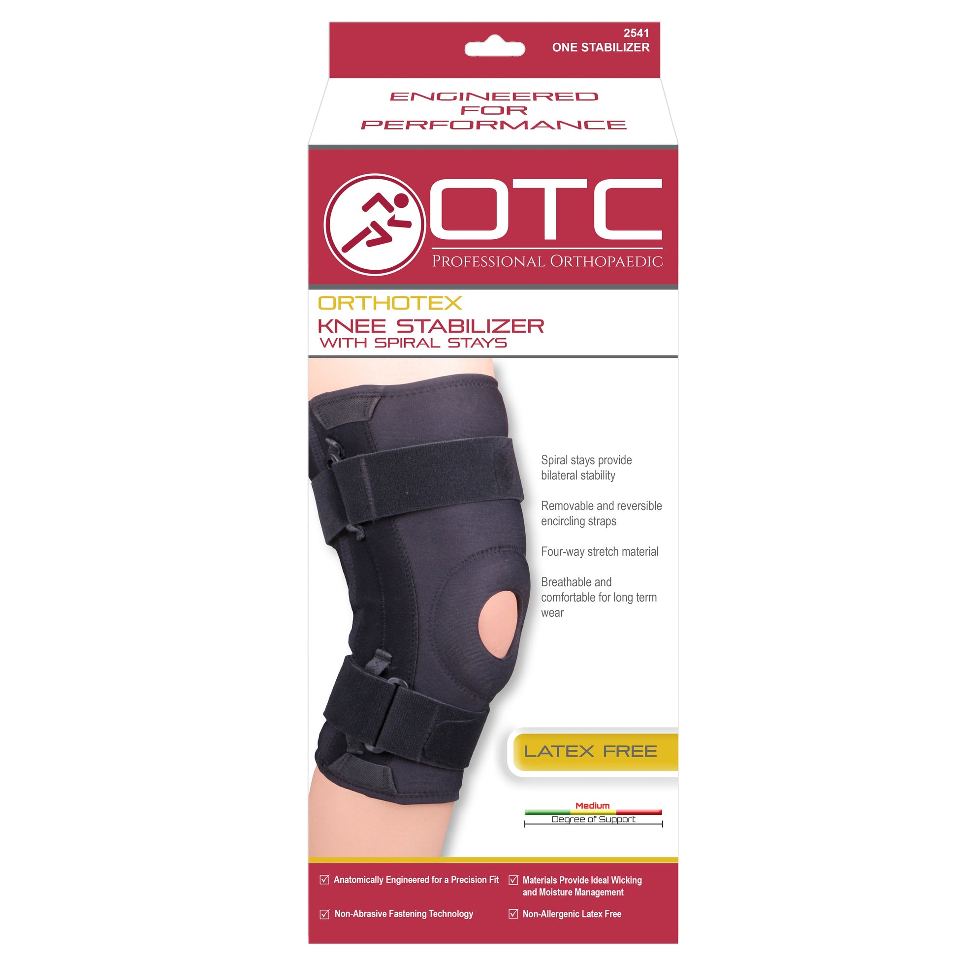 2541 / ORTHOTEX KNEE STABILIZER - SPIRAL STAYS