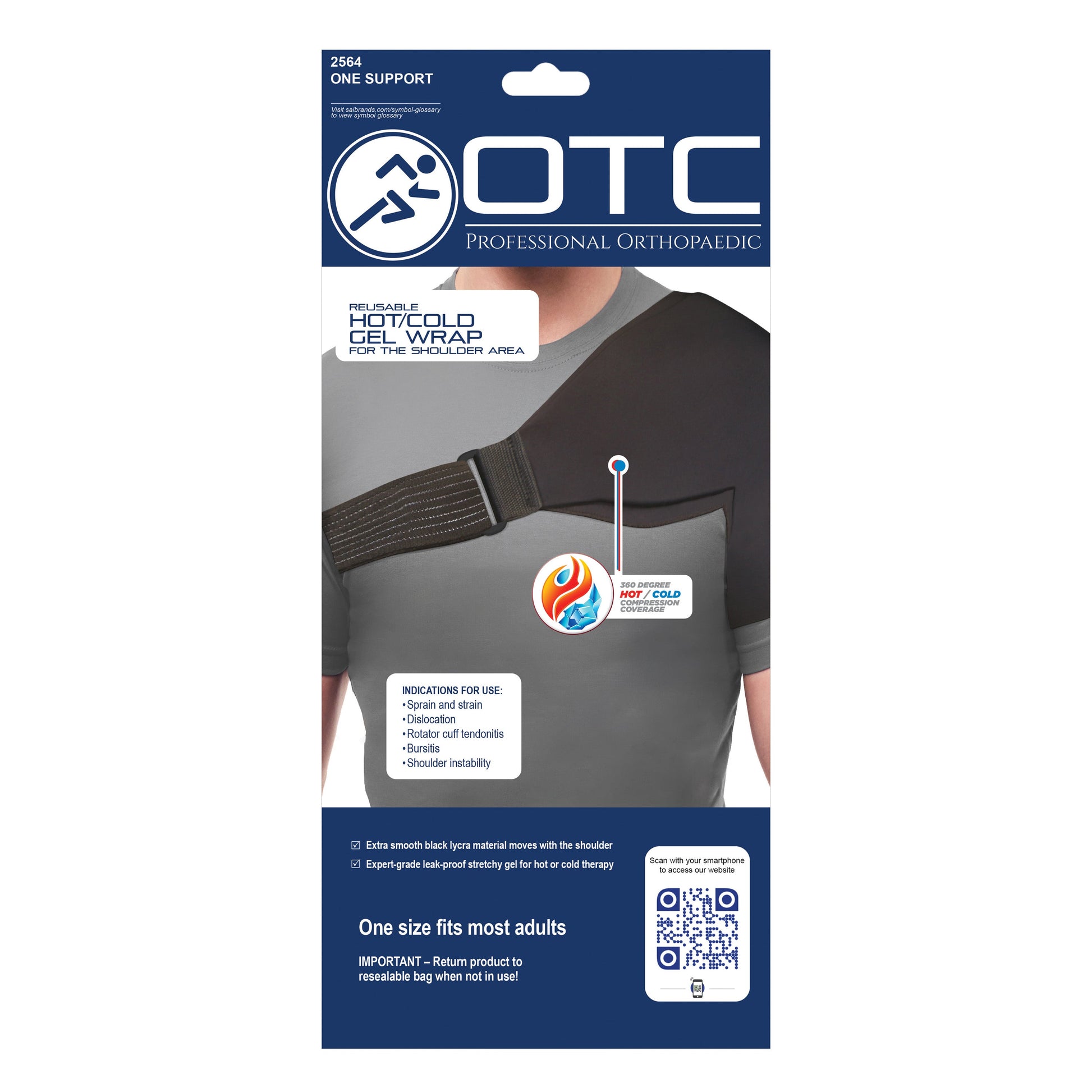 2564 / REUSABLE HOT/COLD GEL WRAP FOR SHOULDER AREA