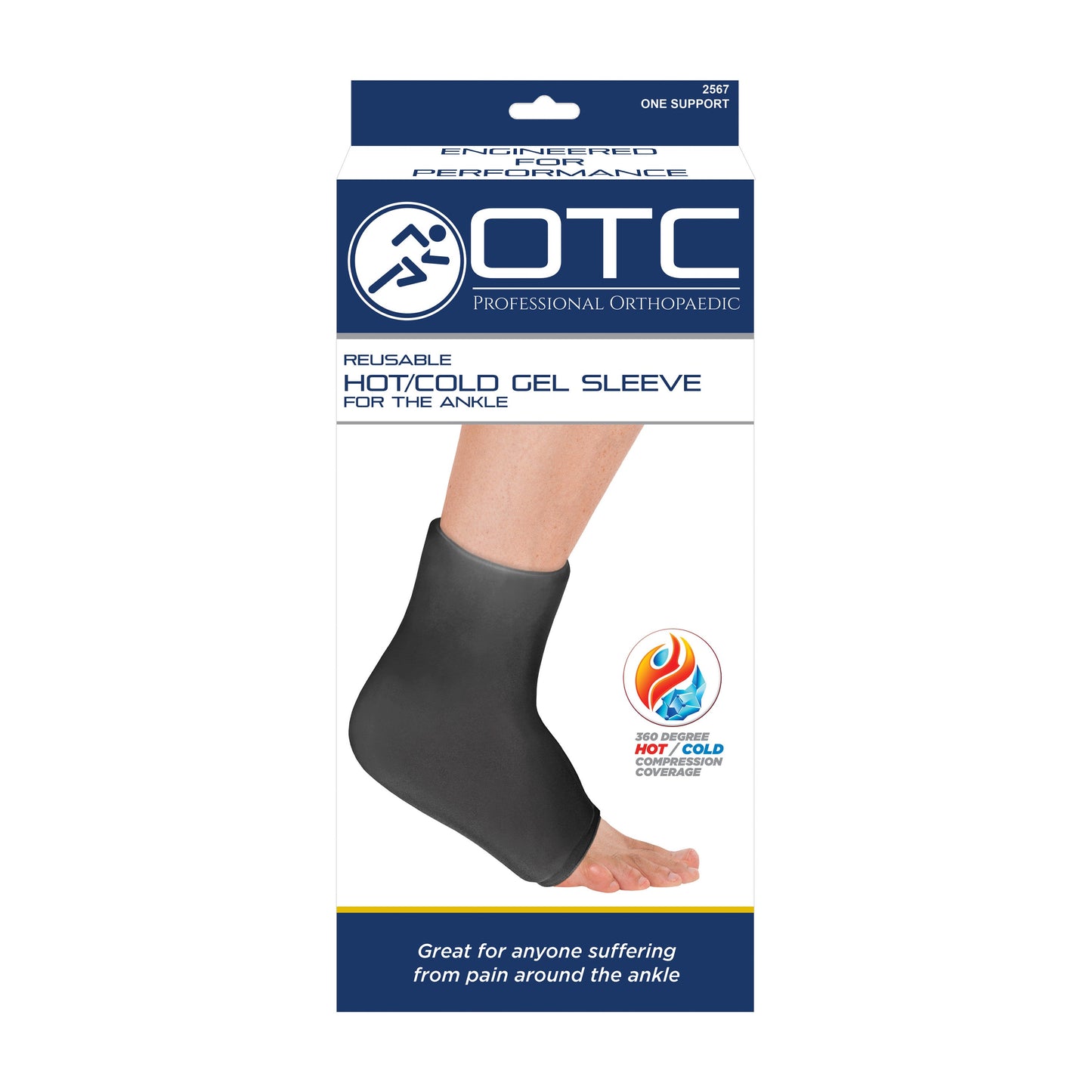 2567 / REUSABLE HOT/COLD GEL SLEEVE FOR ANKLE