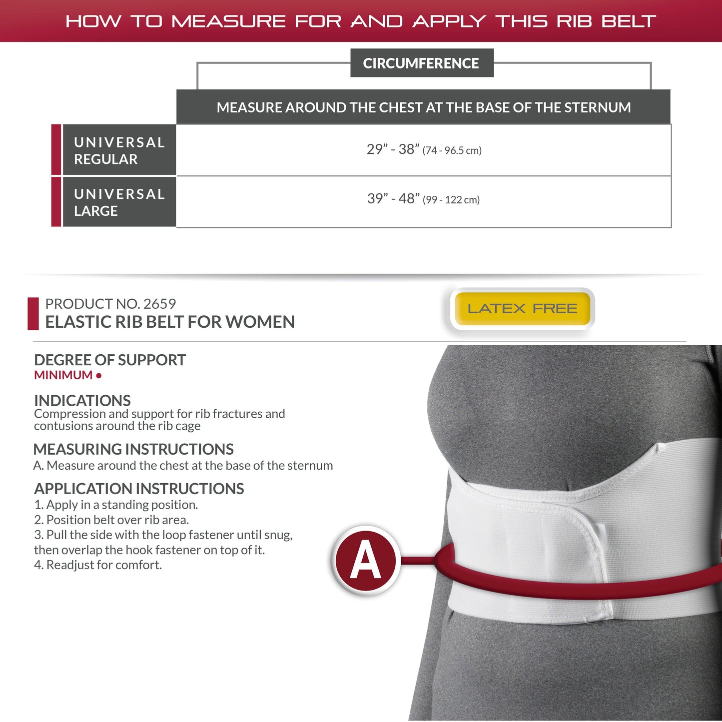 2659 / ELASTIC RIB BELT FOR WOMEN