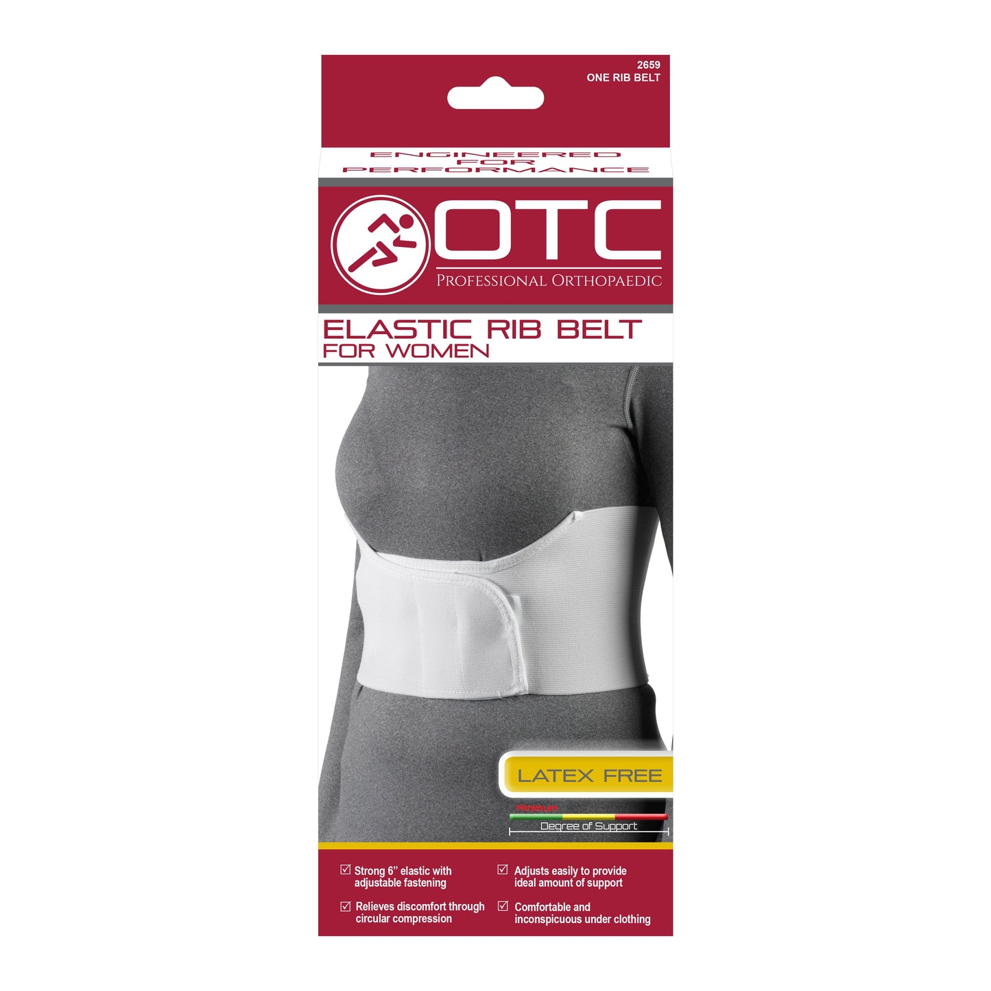 2659 / ELASTIC RIB BELT FOR WOMEN