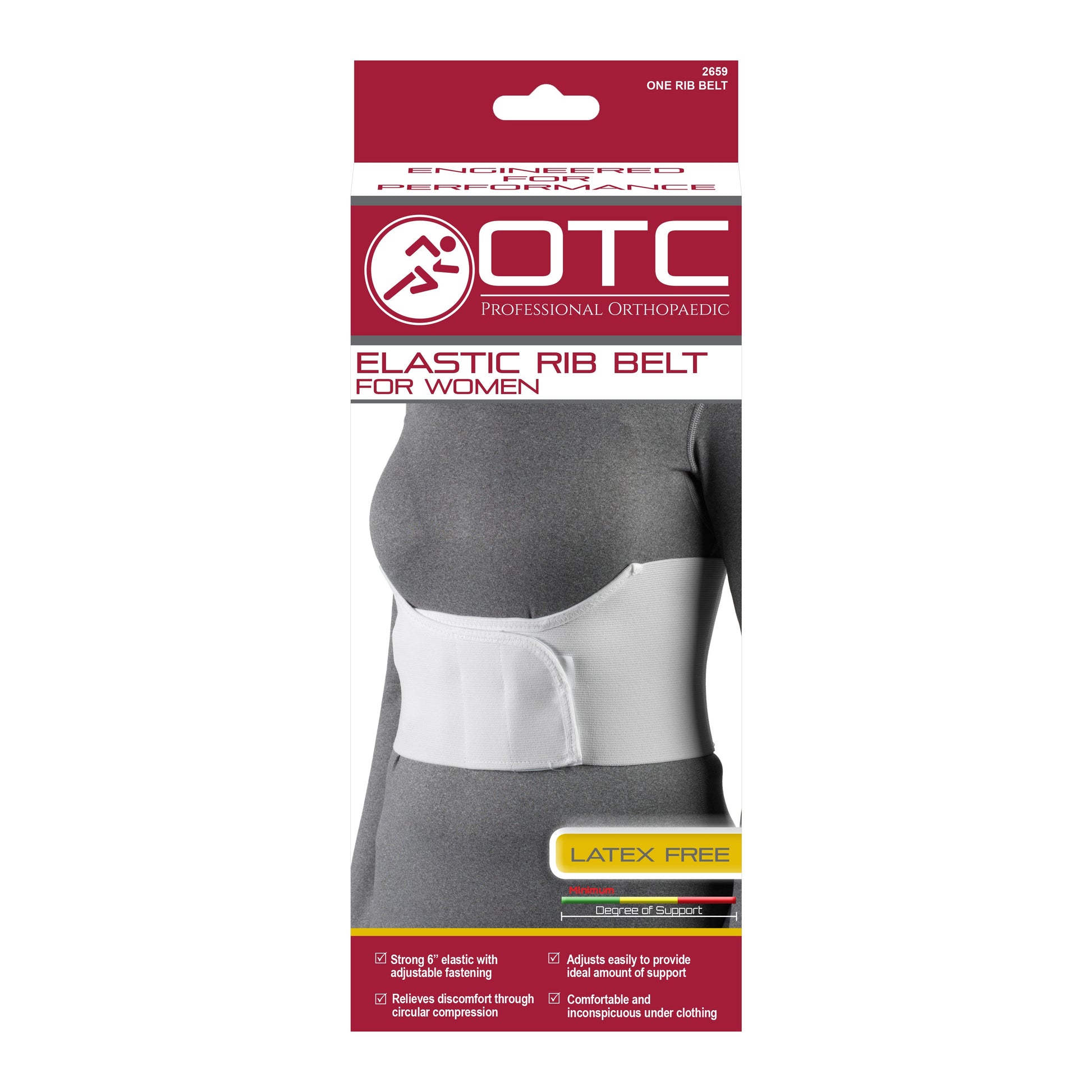 2659 / ELASTIC RIB BELT FOR WOMEN