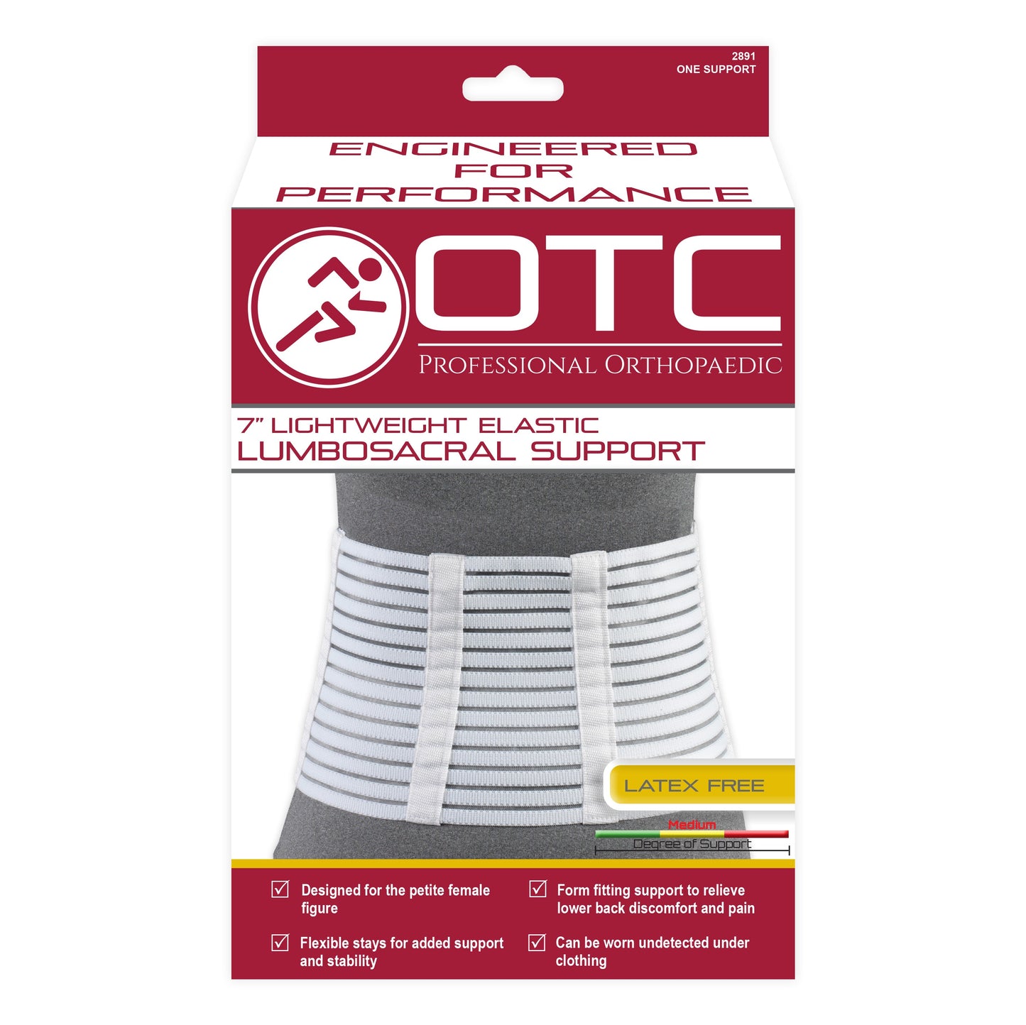 2891 / LIGHTWEIGHT ELASTIC LUMBOSACRAL SUPPORT