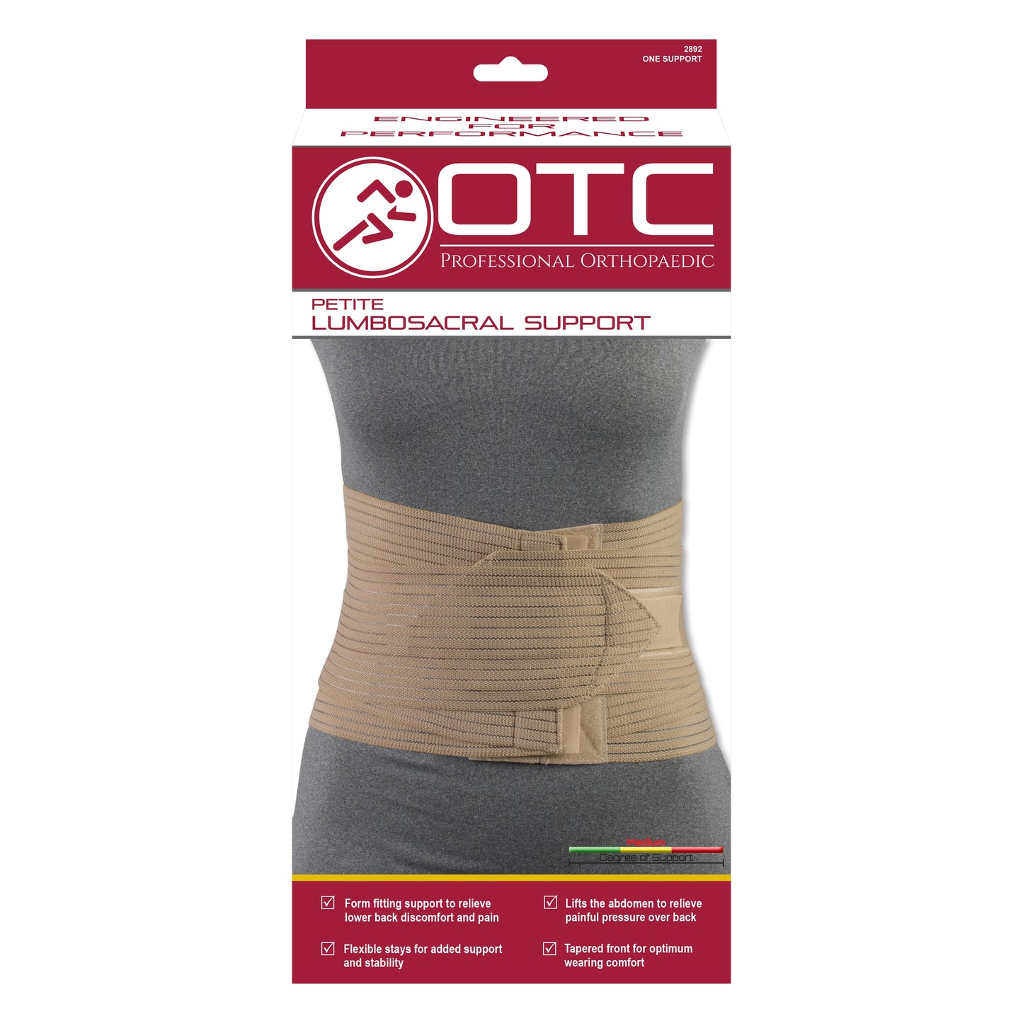 2892 / PETITE LUMBOSACRAL SUPPORT