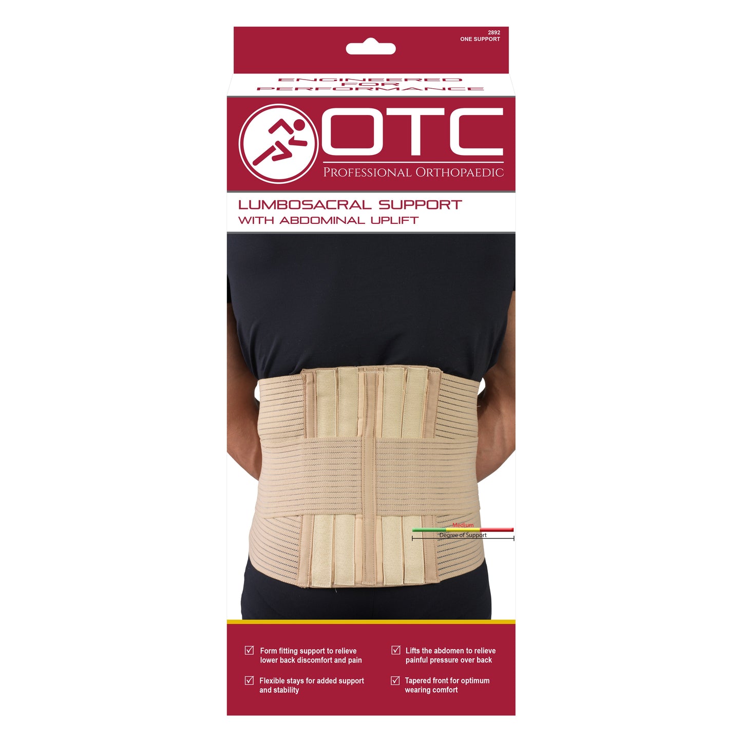2893 / LUMBOSACRAL SUPPORT - ABDOMINAL UPLIFT