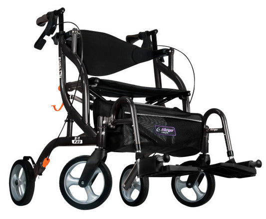 Airgo Fusion F23 Side-Folding Rollator & Transport Chair