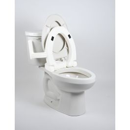 2" Hinged Raised Toilet Seat w/Handles