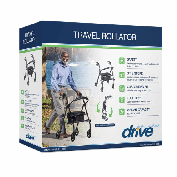 Travel Rollator, Black