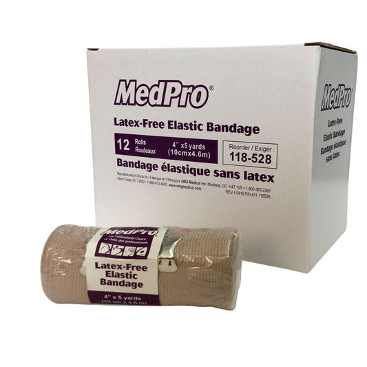 MedPro Elastic Bandages 4" x 5 Yards /10cm x 4.6m 118-528