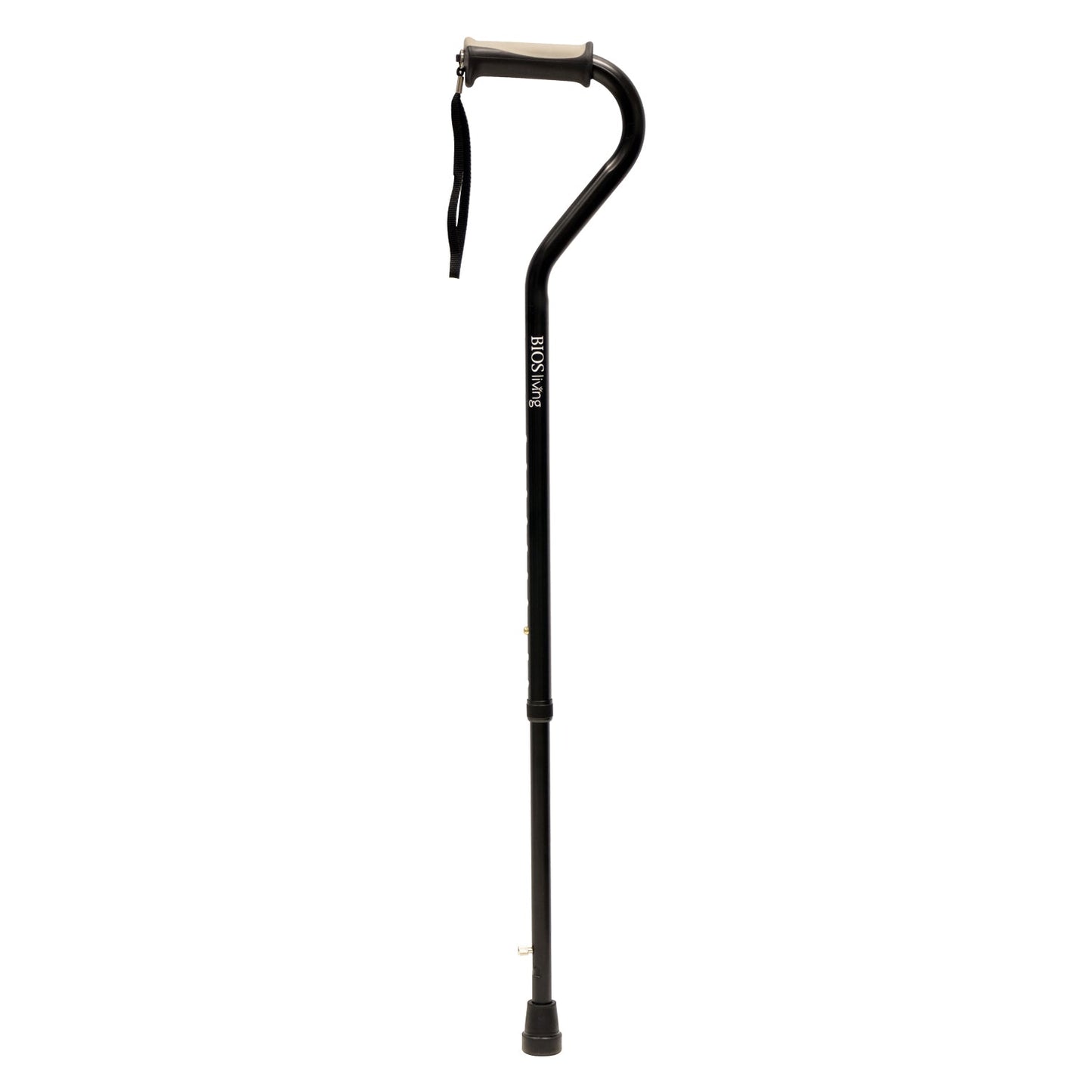 BIOS Living Offset Cane with Retractable Ice Pick for Winter Use