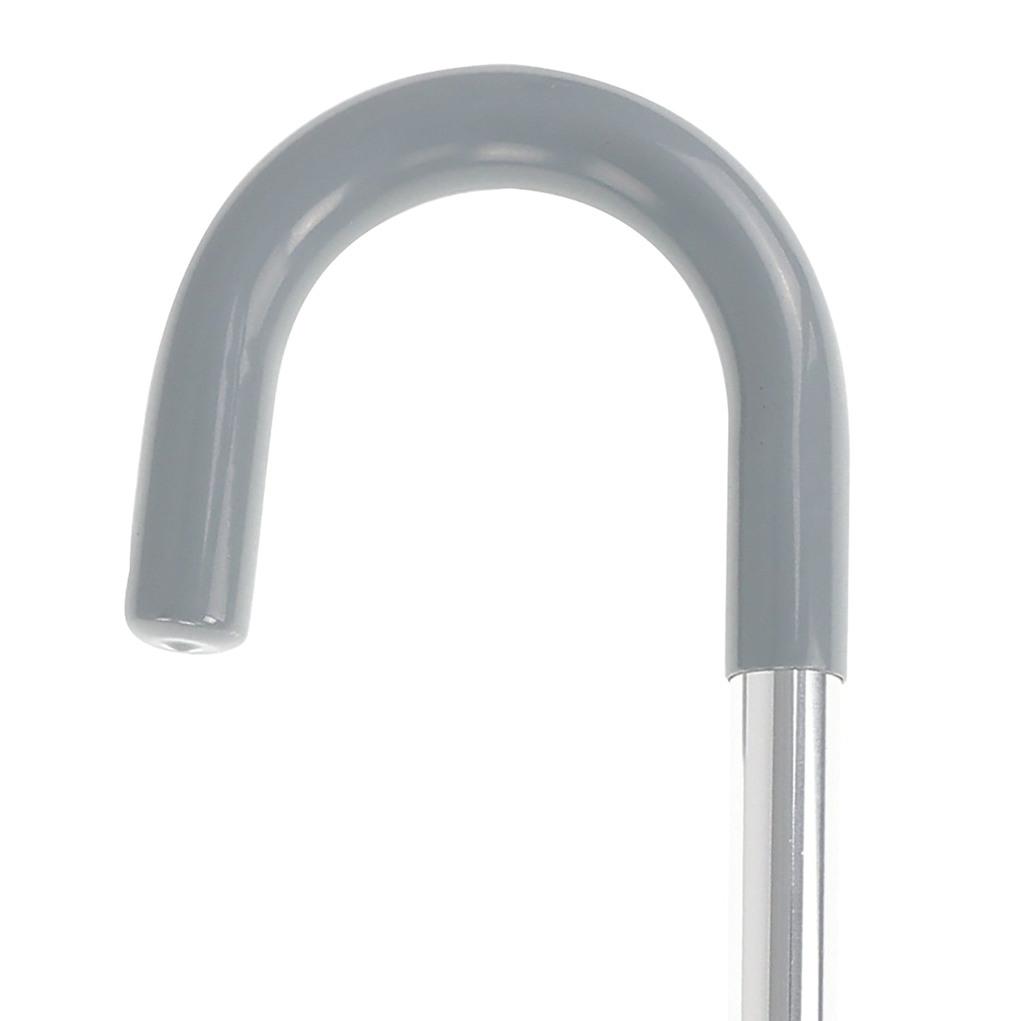 BIOS Living J-Handle Cane in Silver with PVC Grip and Adjustable Height