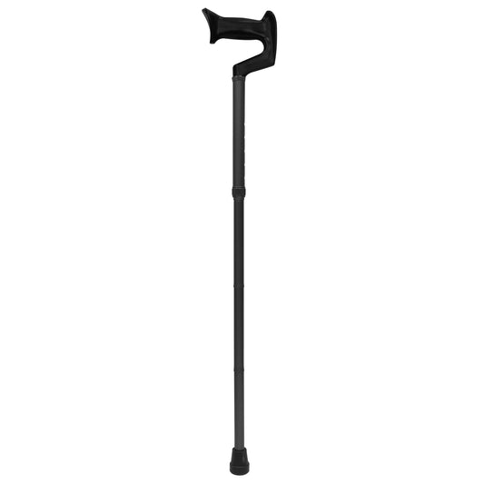 BIOS Living Orthopedic Cane with Angled Ergonomic Grip and One-Button Height Adjustment