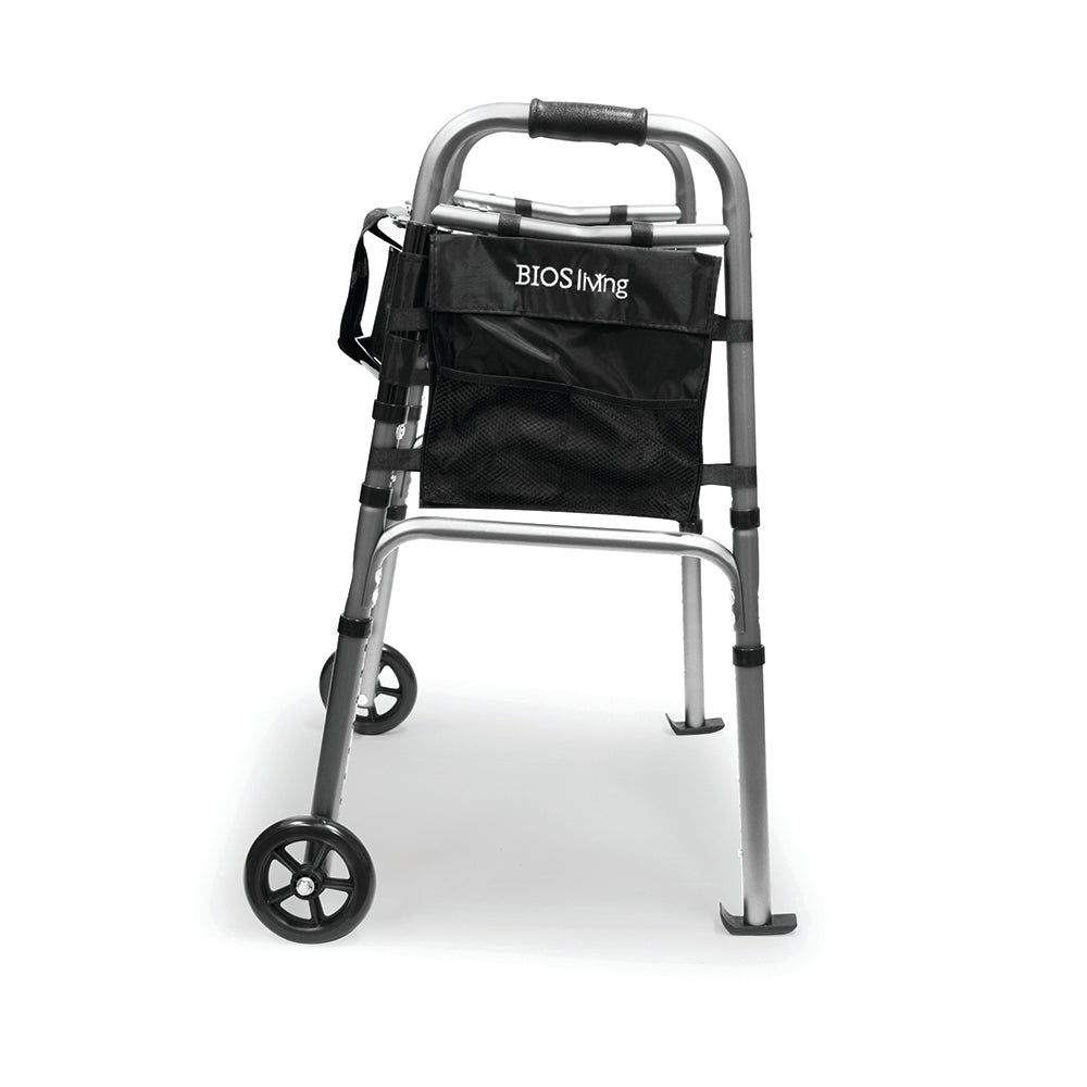 BIOS Living Deluxe Folding Walker with Wheels