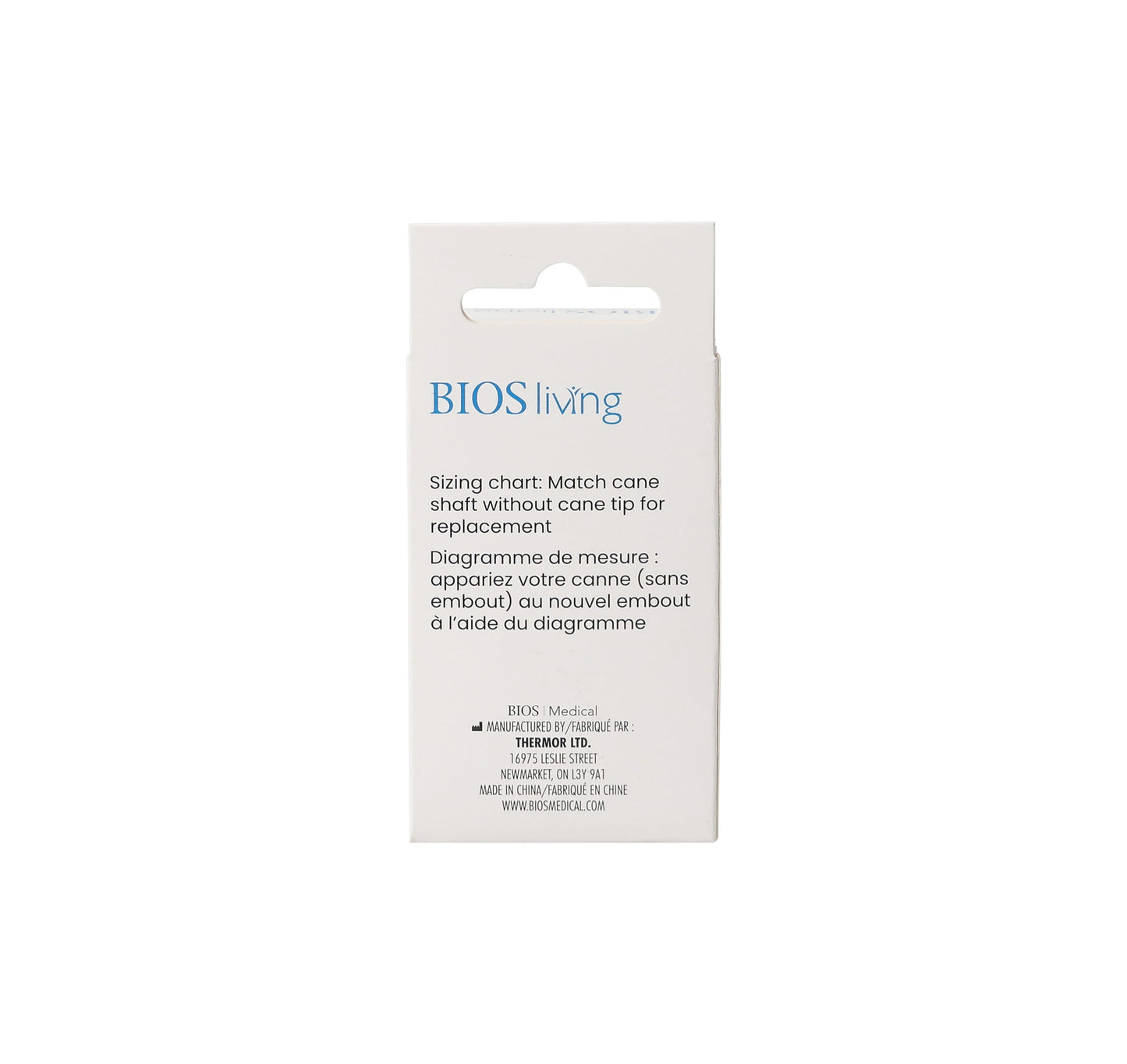BIOS Living Rubber Cane Tip for Canes, Walkers and Crutches