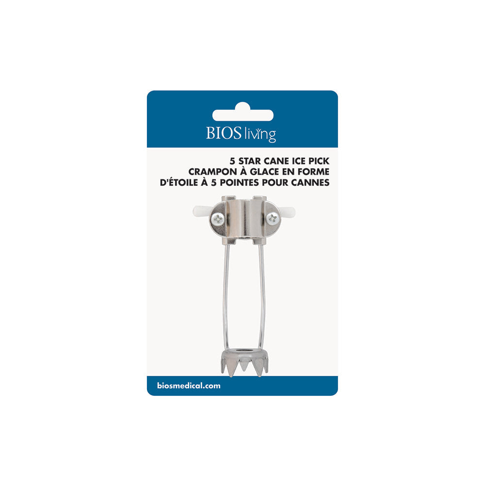 BIOS Living 5-Star Cane Ice Pick Attachment for Winter Walking