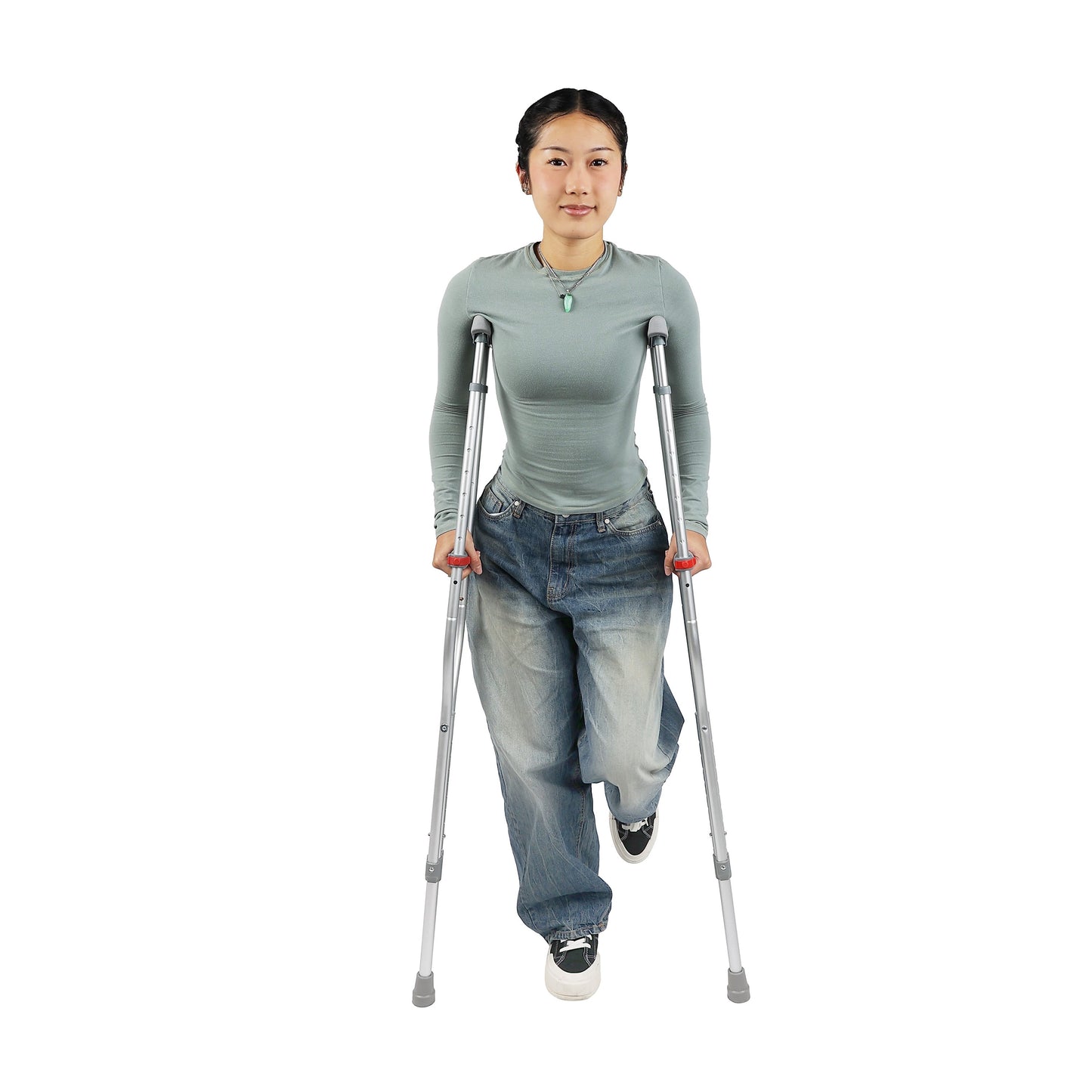 BIOS Living Universal Crutches with Tool-Free Adjustment for Children and Adults
