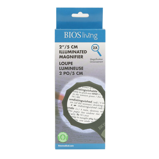 BIOS Living LED Illuminated Magnifier with Rubberized Handle