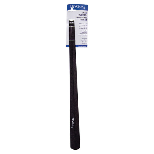 BIOS Living Long-Reach Metal Shoehorn with Smooth Enamel Finish