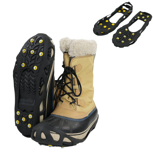 BIOS Living Anti-Slip Snow Treads with Steel Spikes for Shoes and Boots