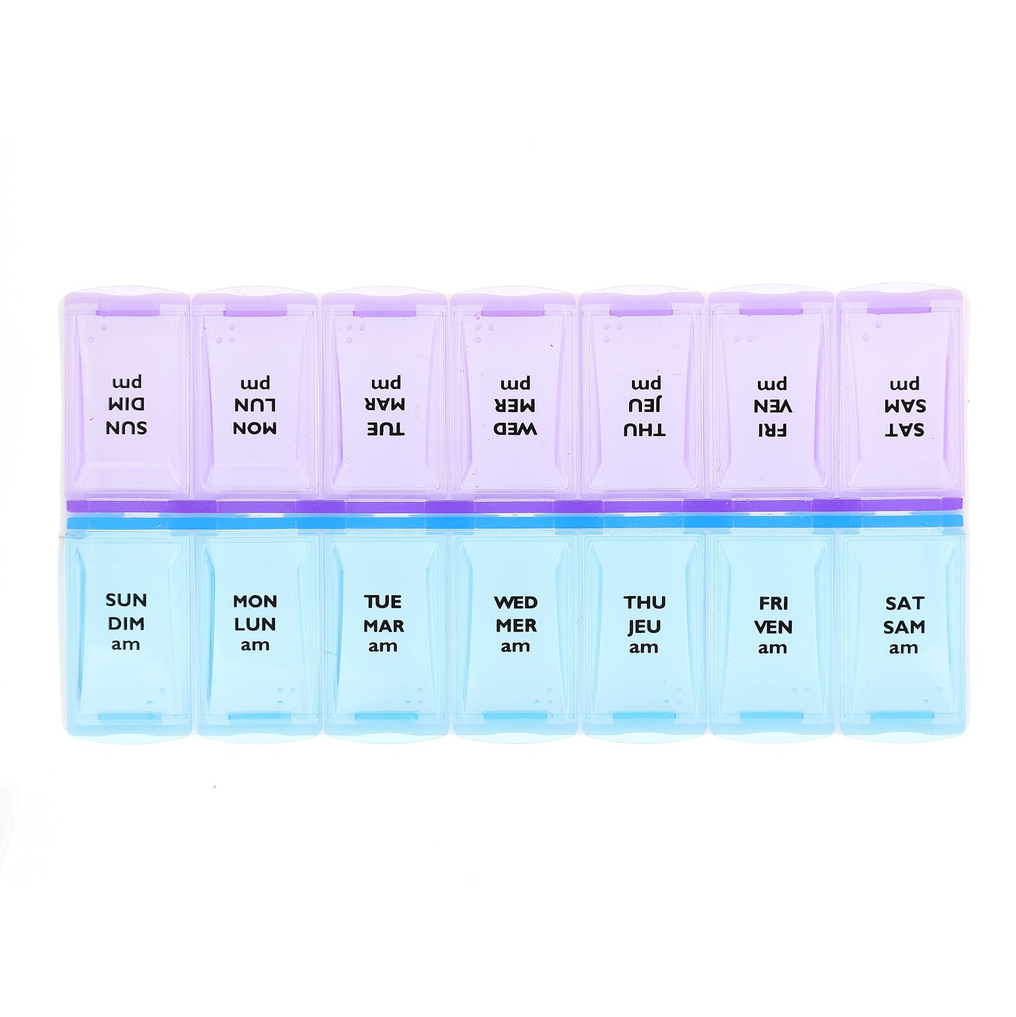 Small, Twice daily, 7 Day Pillbox