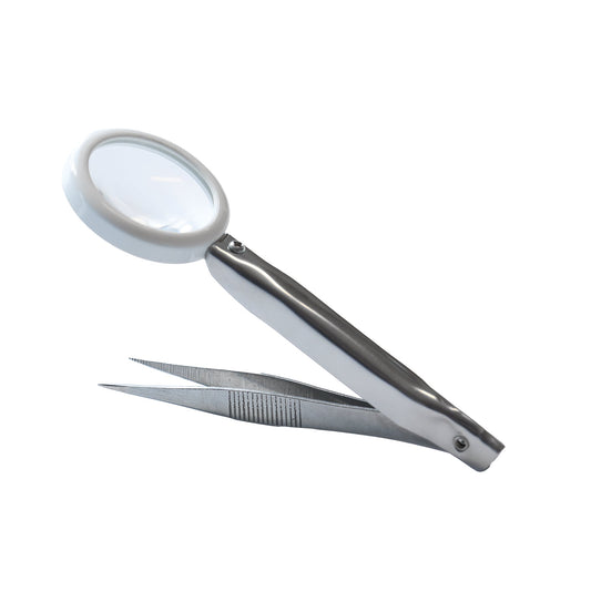 BIOS Living Precision Tweezer with 8x Magnifier for First Aid and Detail Work