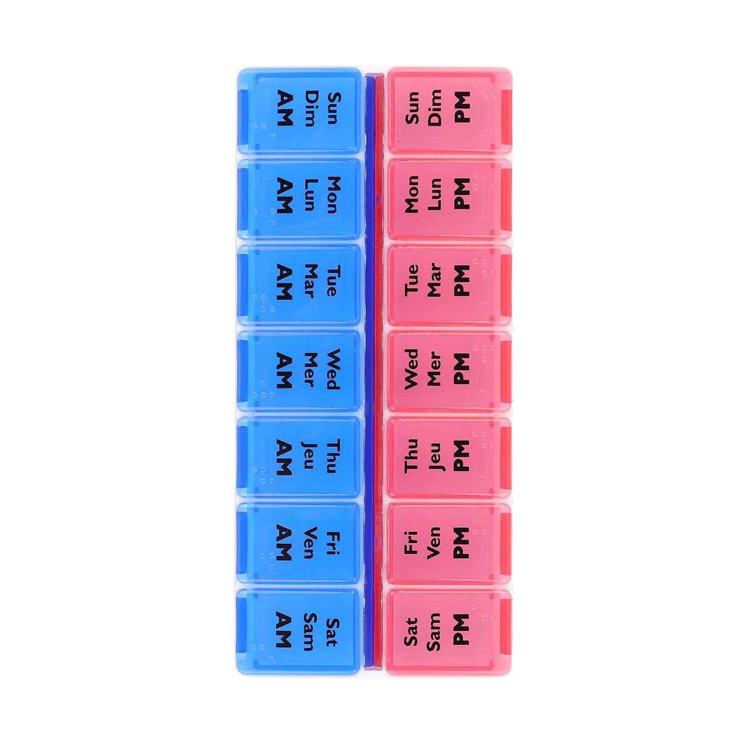 Compact Twice Daily Pill Box