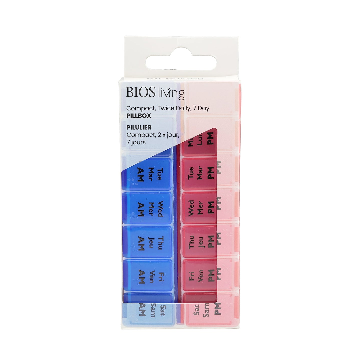 Compact Twice Daily Pill Box