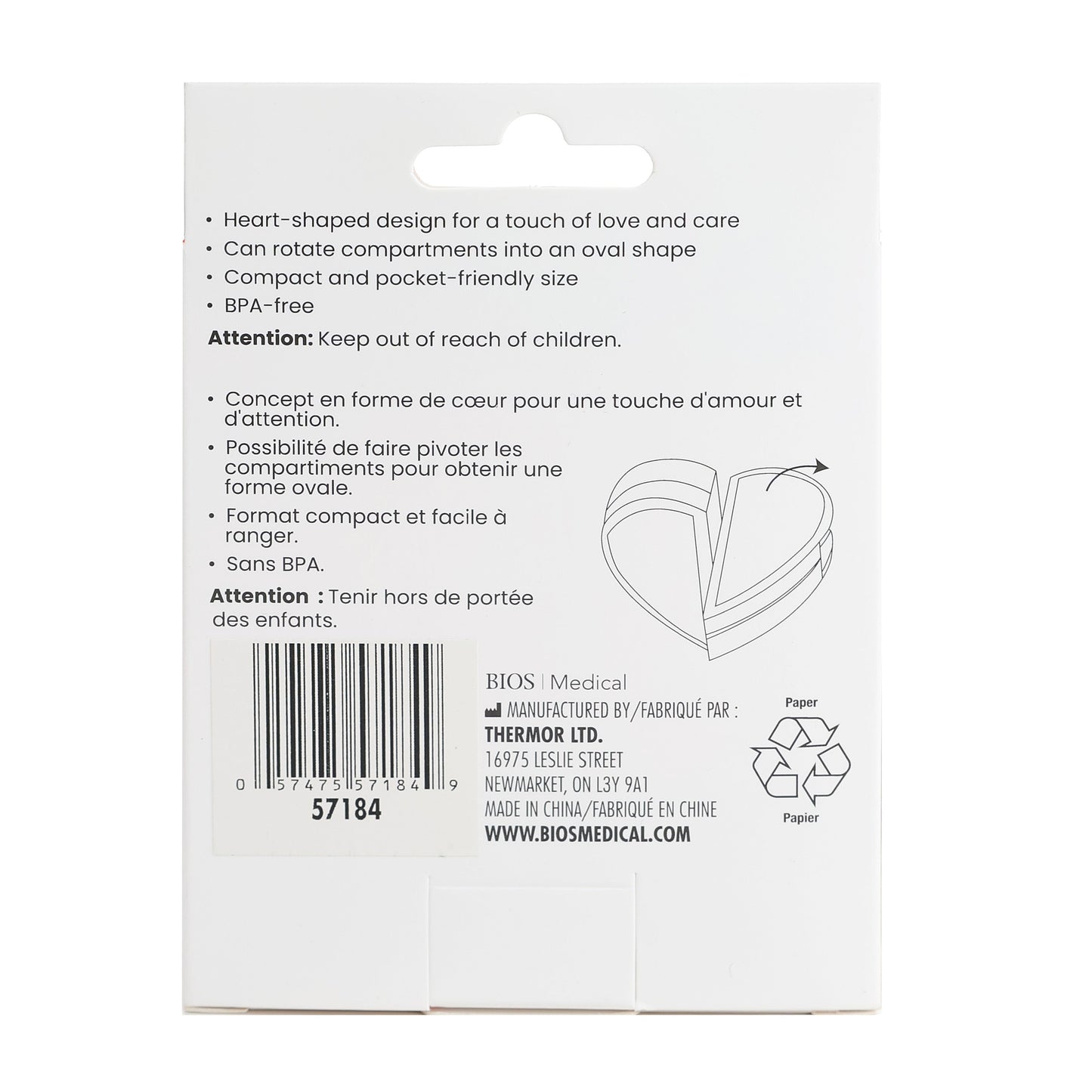 Pink Heart Pillbox