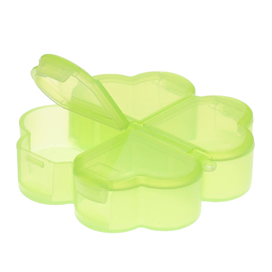 BIOS Living Four-Leaf Clover Pillbox in Green with 4 Compartments