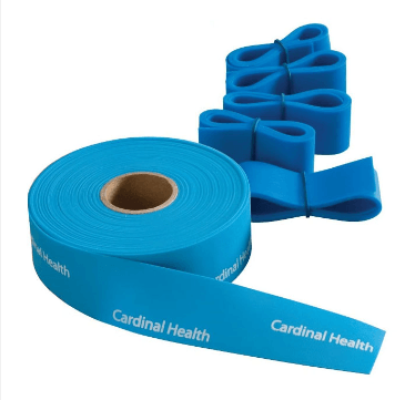18" x 1" | Cardinal Health Tourniquets, Polyisoprene, Blue  1 " (Box of 25)
