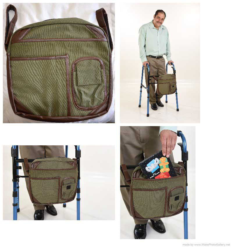 BIOS Living Wheelie Walker Bag with Multiple Compartments