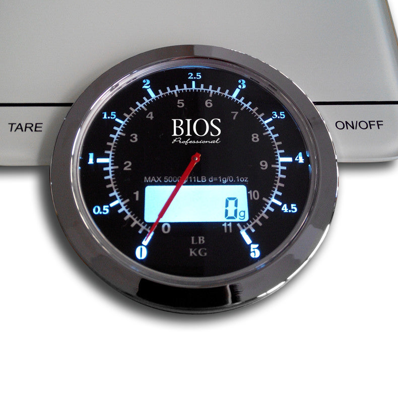 BIOS Professional Digital and Analog Kitchen Food Scale