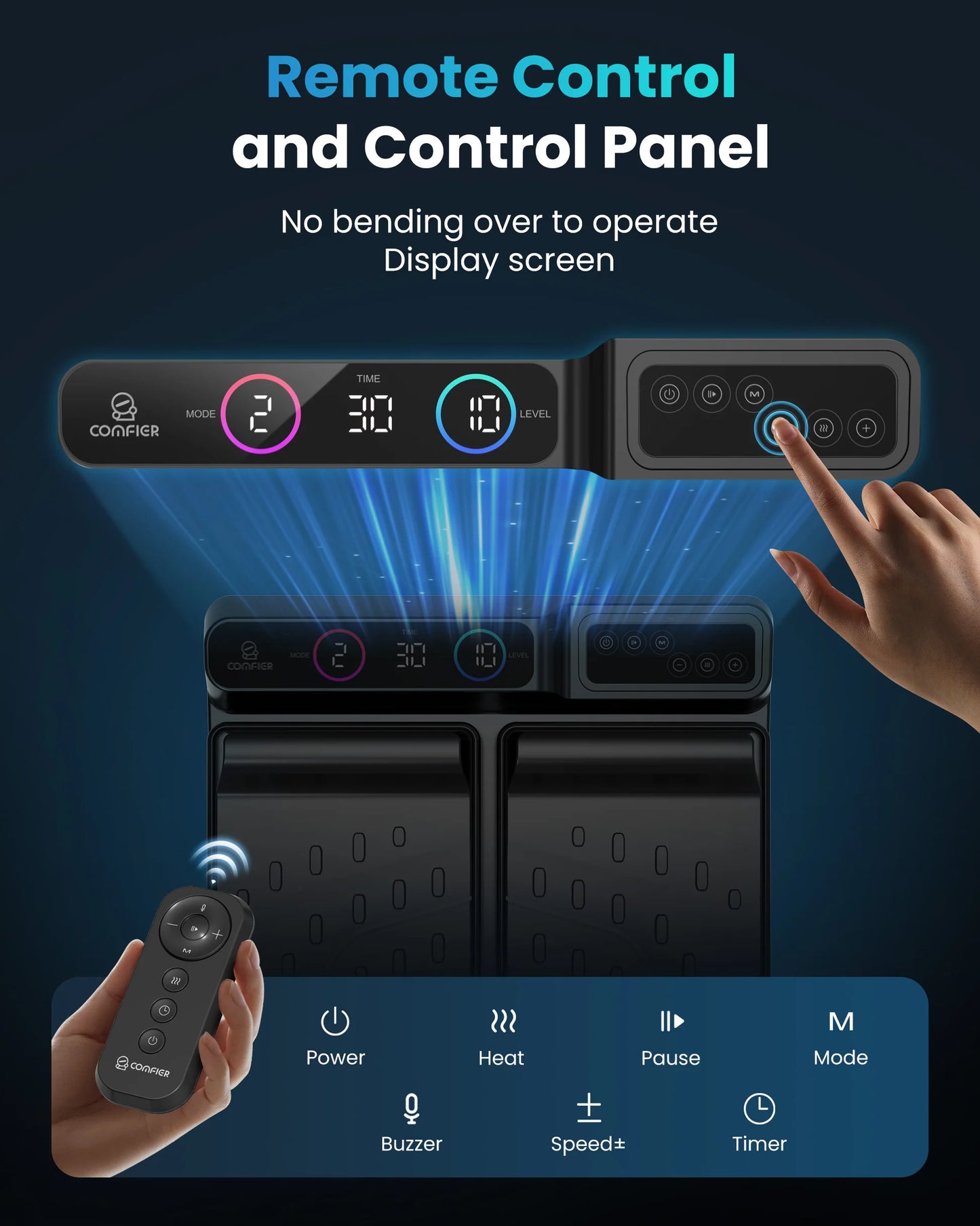 COMFIER Foot Massager with Remote Control